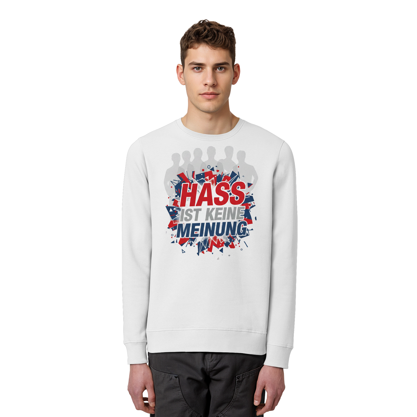 Hass ist keine Meinung  - Demokratie - Organic Basic Unisex Sweatshirt