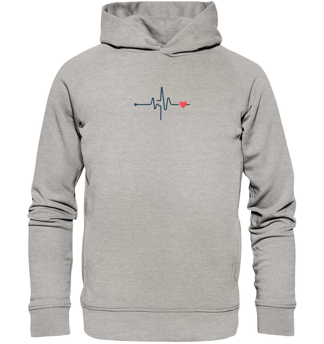 Pulsschlag für die Liebsten - Organic Fashion Hoodie