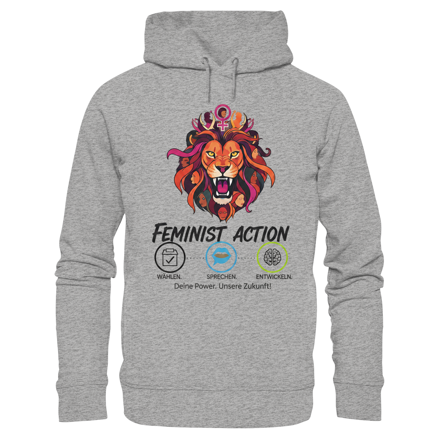 Feminist Action - Feminismus - Organic Fashion Hoodie