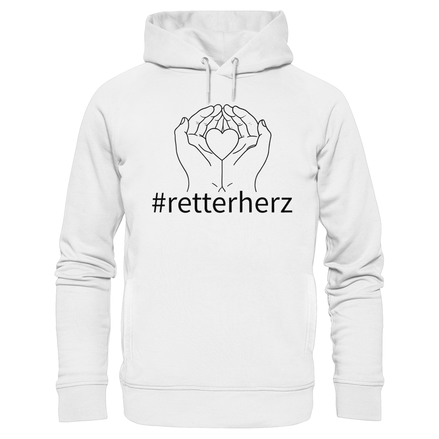 #retterherz - Rettungsdienst - Organic Fashion Hoodie