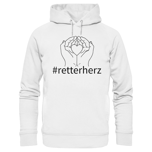 #retterherz - Rettungsdienst - Organic Fashion Hoodie