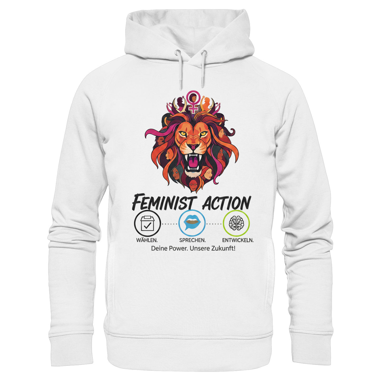 Feminist Action - Feminismus - Organic Fashion Hoodie
