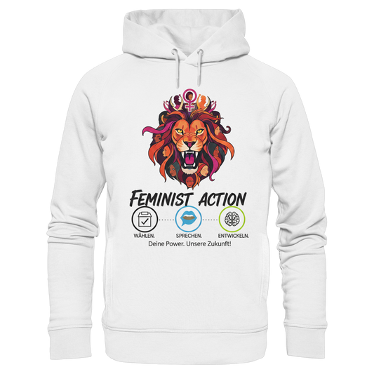 Feminist Action - Feminismus - Organic Fashion Hoodie
