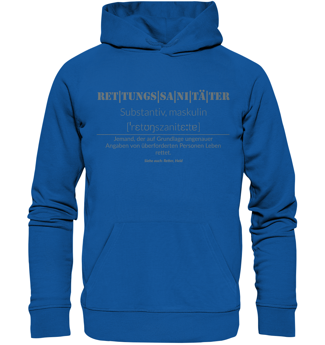 Rettungssanitäter  - Organic Hoodie