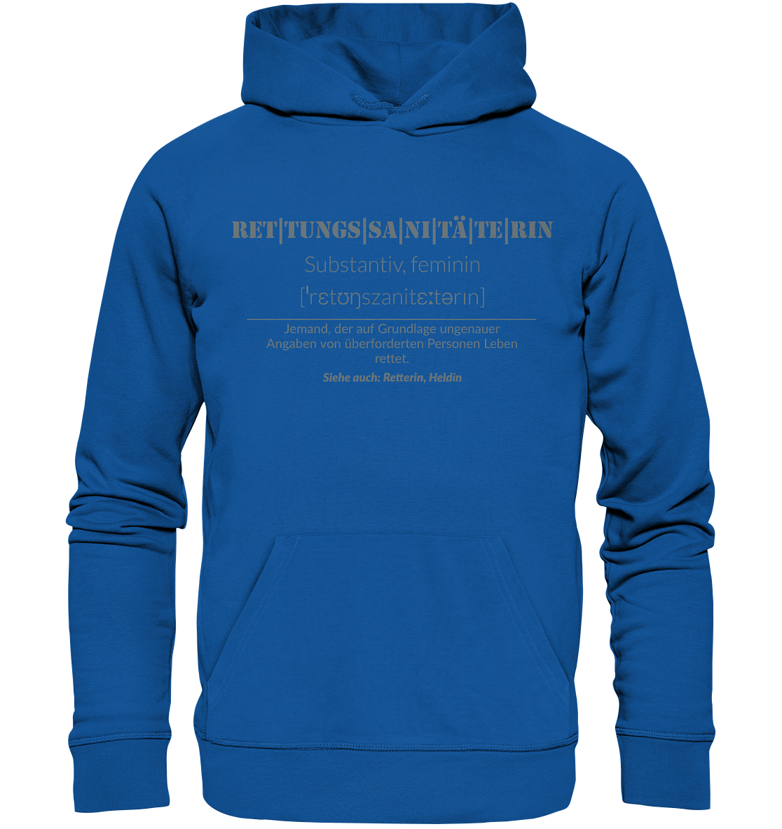 Rettungssanitäterin - Organic Hoodie