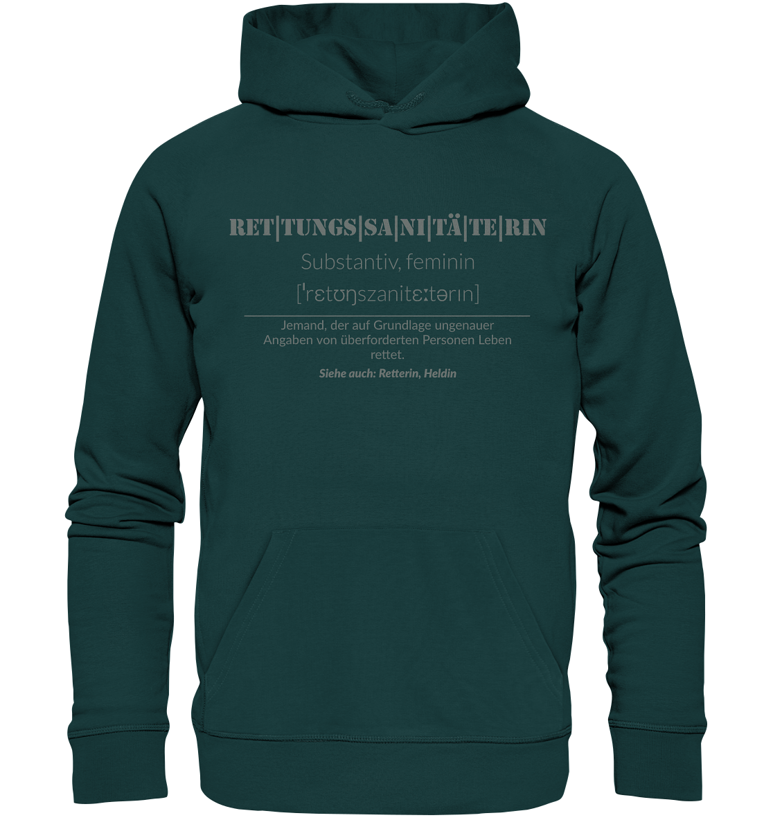 Rettungssanitäterin - Organic Hoodie