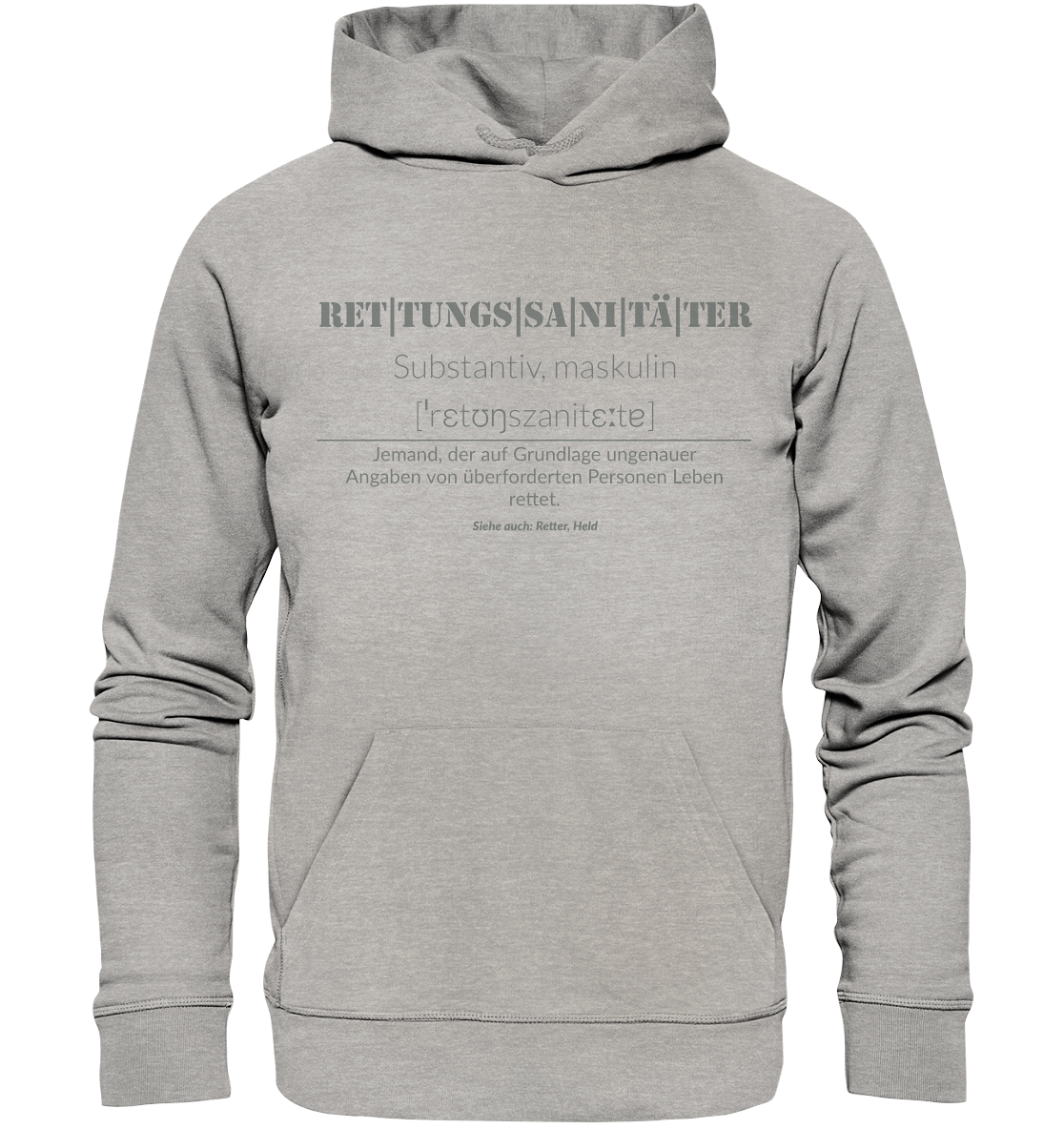 Rettungssanitäter  - Organic Hoodie