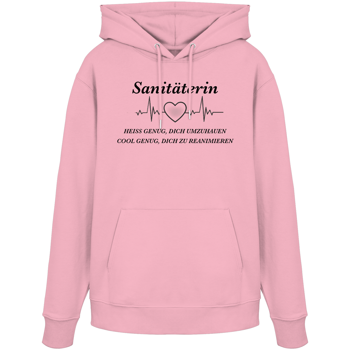 Sanitäterin: Heiß genug, dich umzuhauen, cool genug, dich zu reanimieren - Rettungsdienst - Organic Hoodie