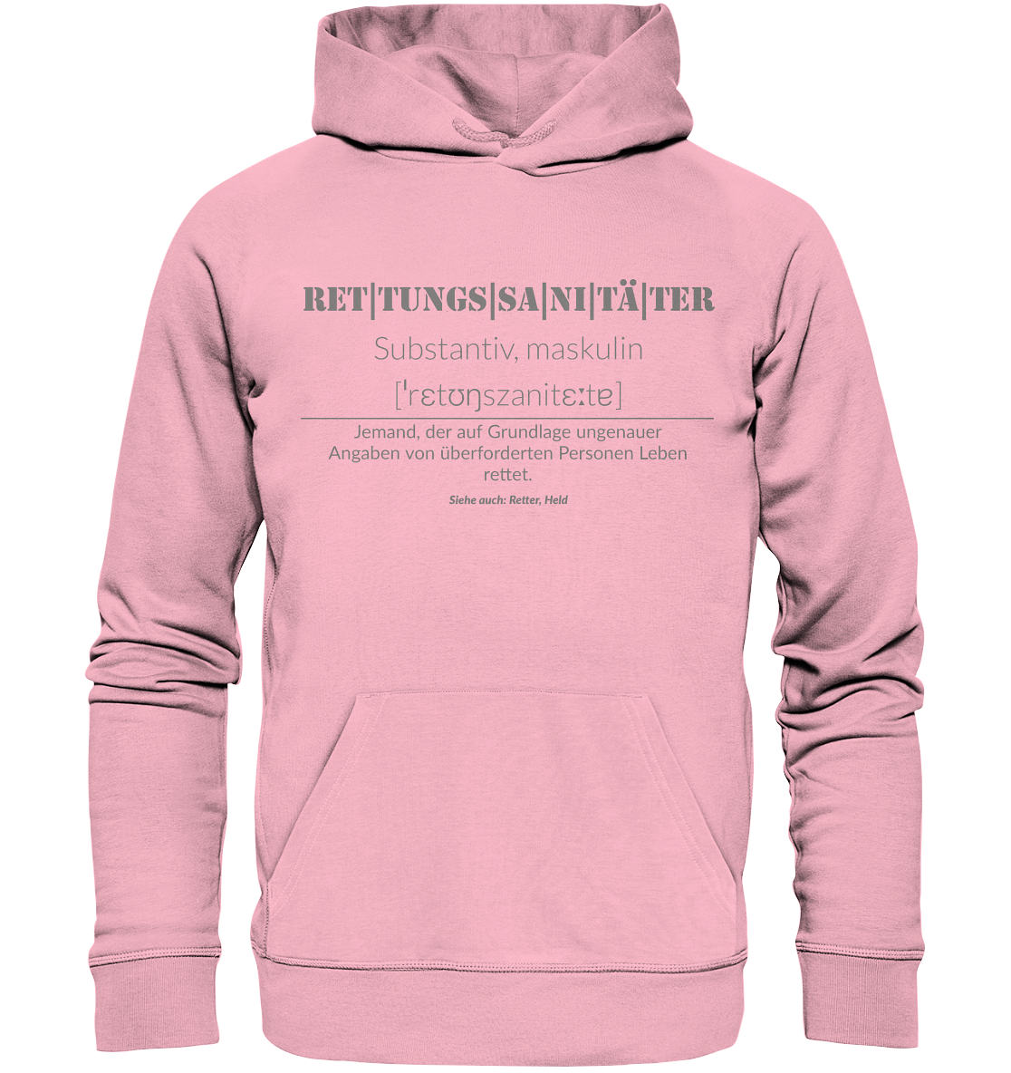 Rettungssanitäter  - Organic Hoodie