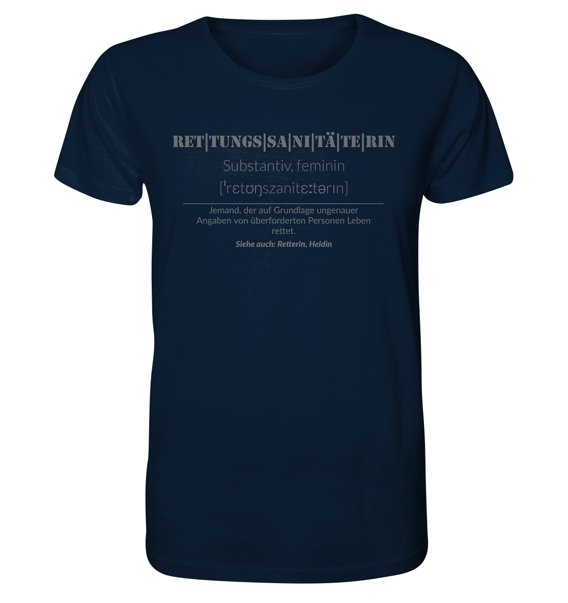 Rettungssanitäterin - Organic Shirt