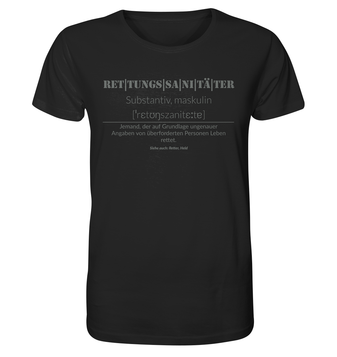 Rettungssanitäter  - Organic Shirt