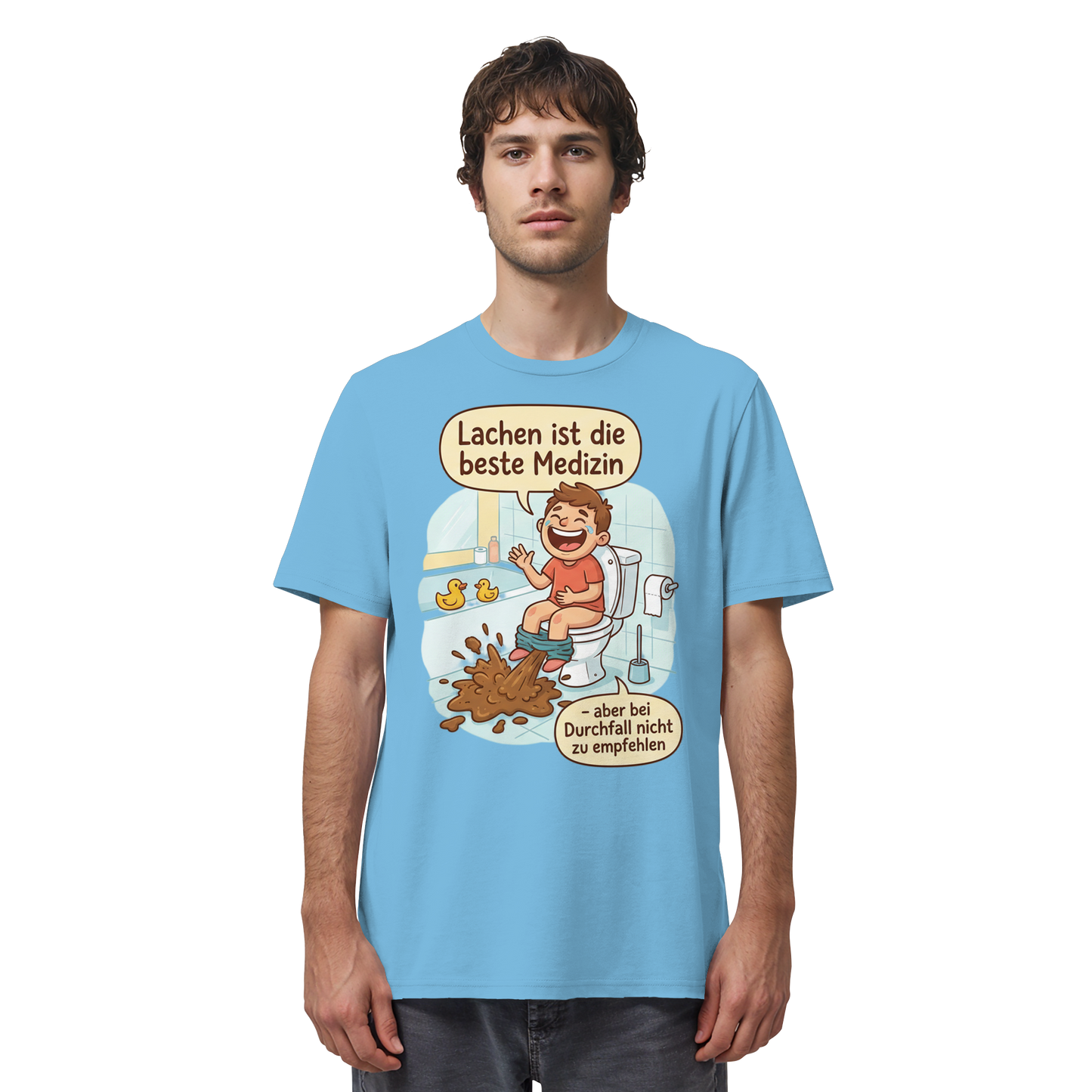 Lachen ist die beste Medizin - Medizinhumor - Organic Shirt