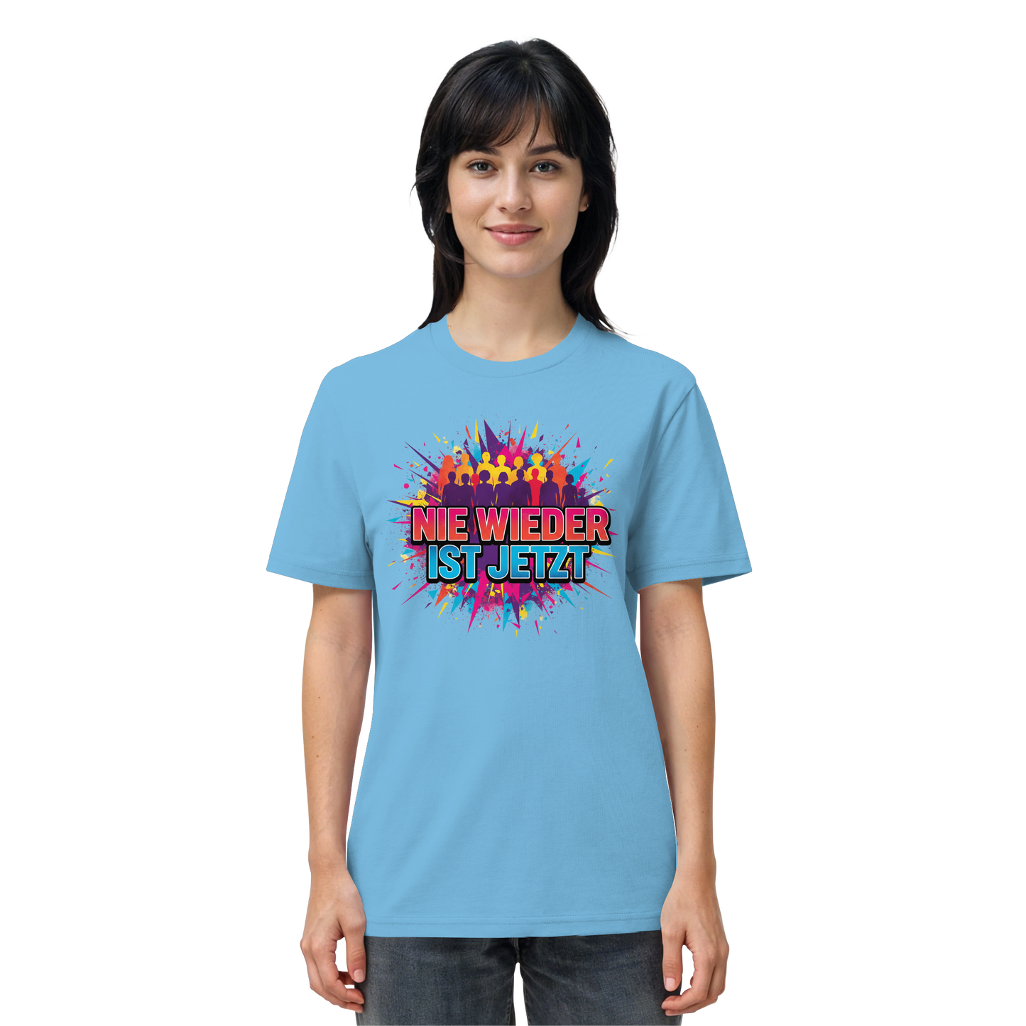 Nie wieder ist jetzt  (bunt) - Demokratie  - Organic Shirt