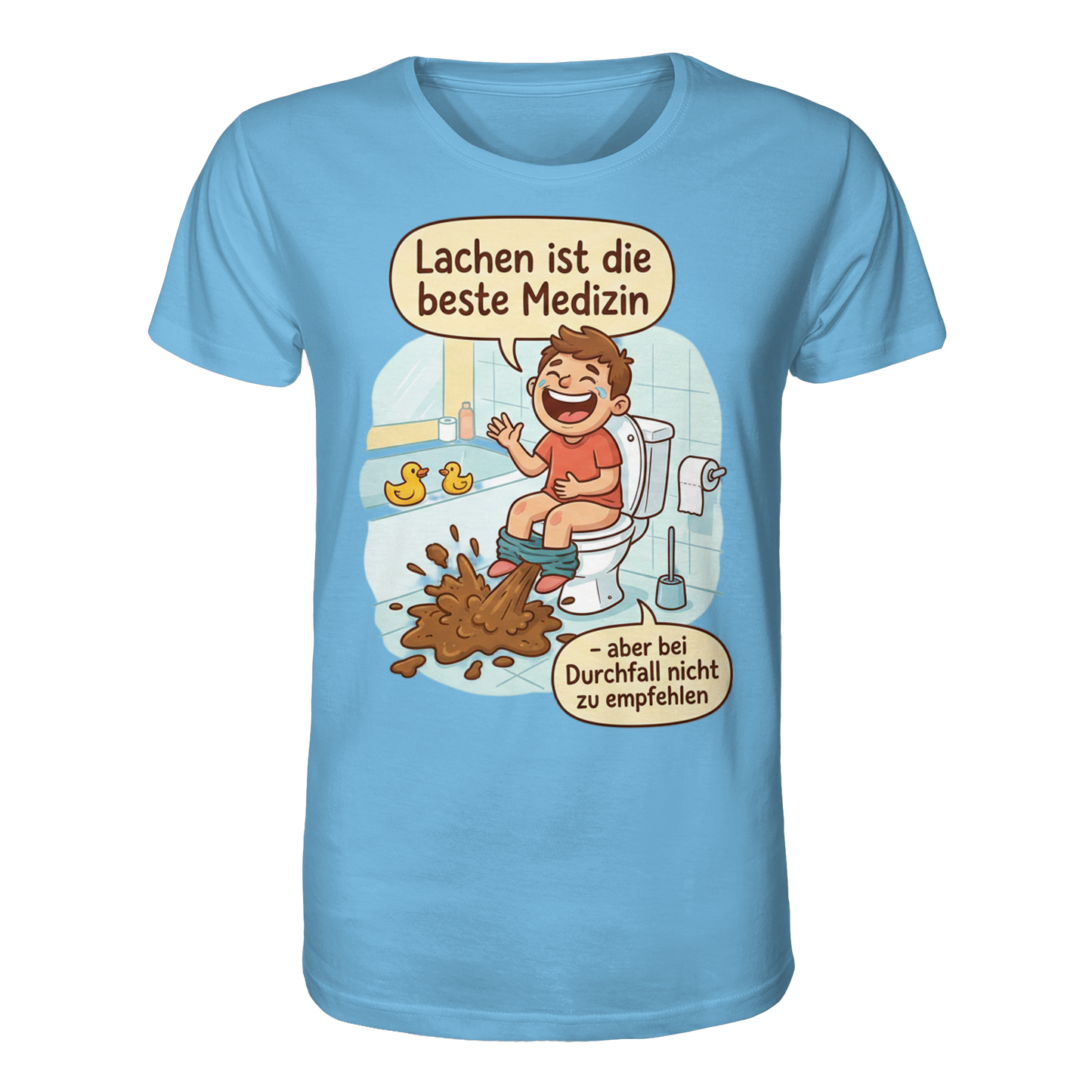 Lachen ist die beste Medizin - Medizinhumor - Organic Shirt