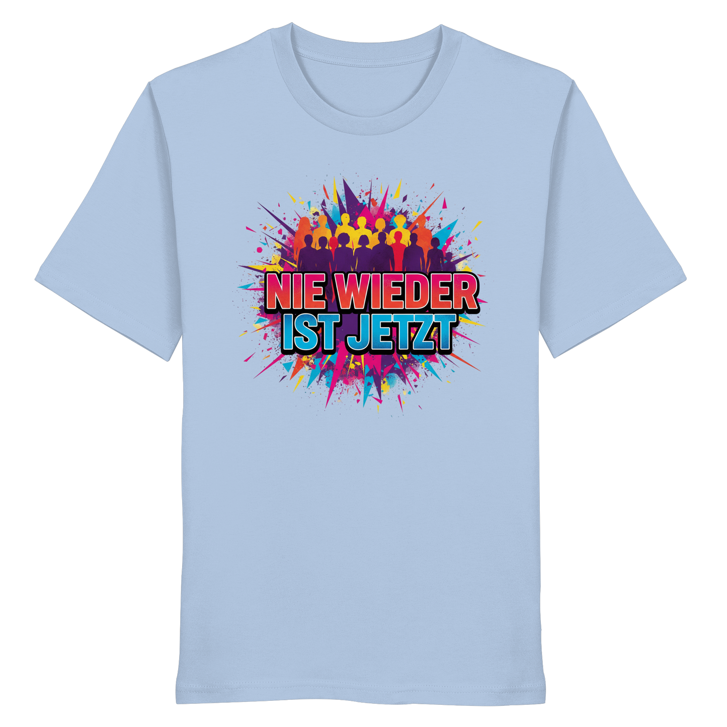 Nie wieder ist jetzt  (bunt) - Demokratie  - Organic Shirt