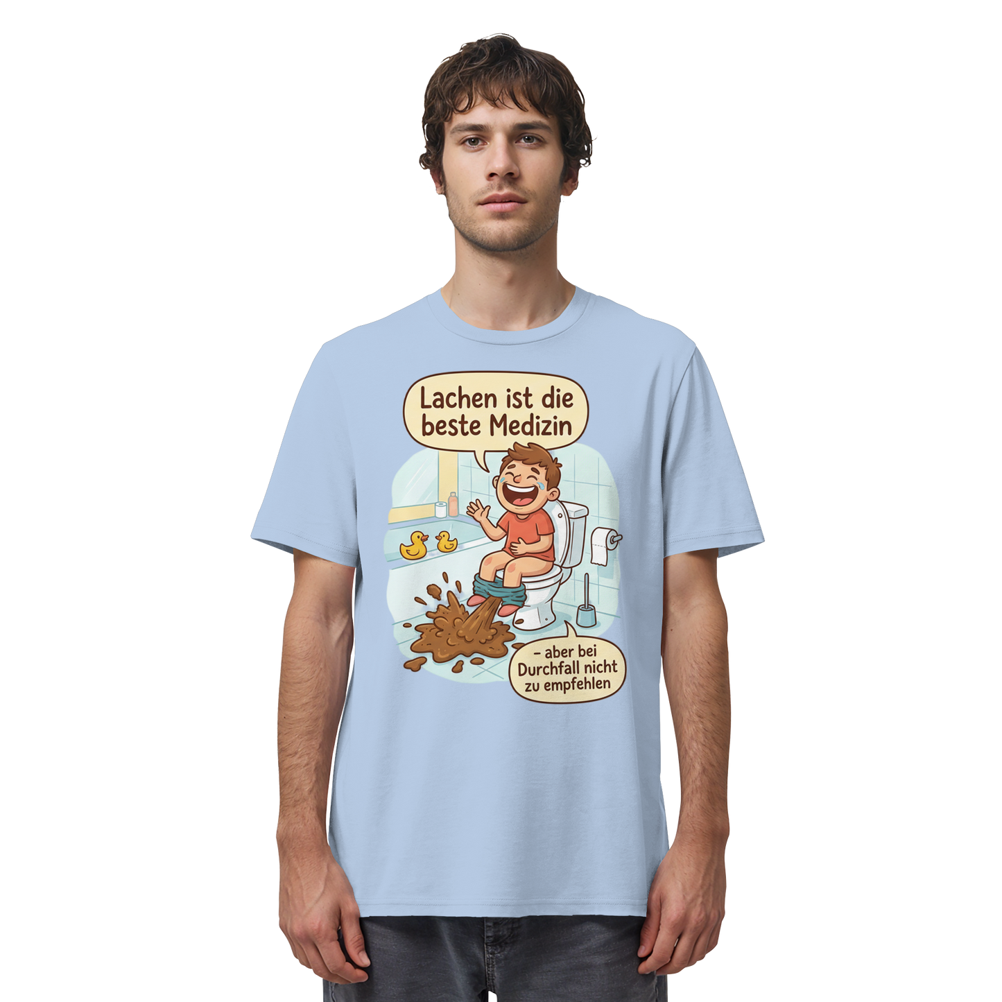 Lachen ist die beste Medizin - Medizinhumor - Organic Shirt