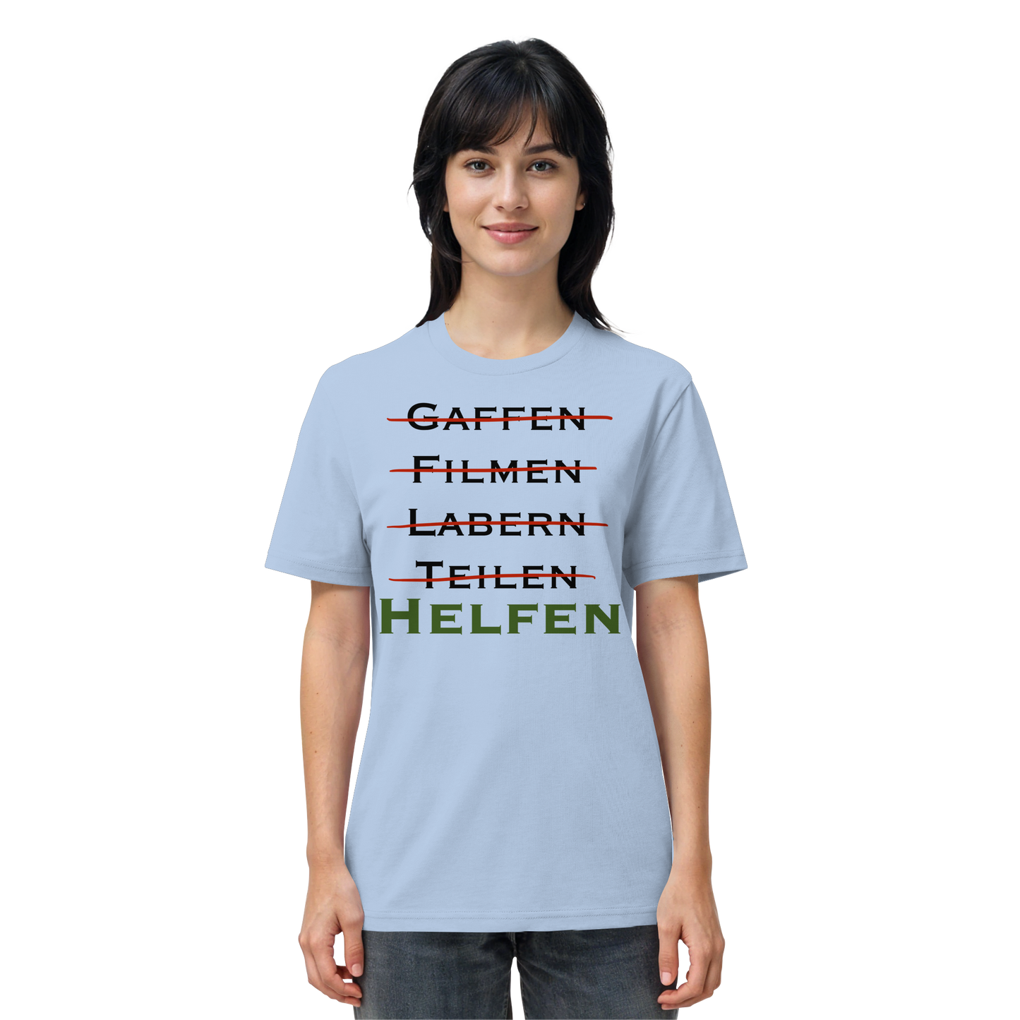 gaffen, filmen, labern, teilen => NEIN! HELFEN - Rettungsdienst - Organic Shirt
