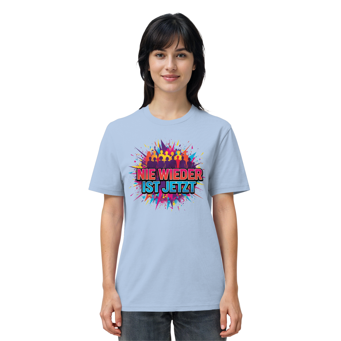 Nie wieder ist jetzt  (bunt) - Demokratie  - Organic Shirt