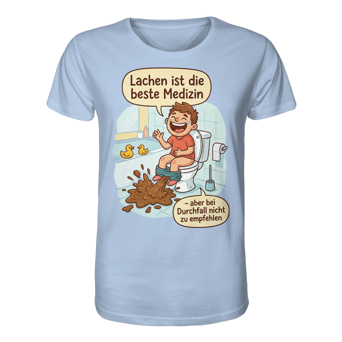 Lachen ist die beste Medizin - Medizinhumor - Organic Shirt