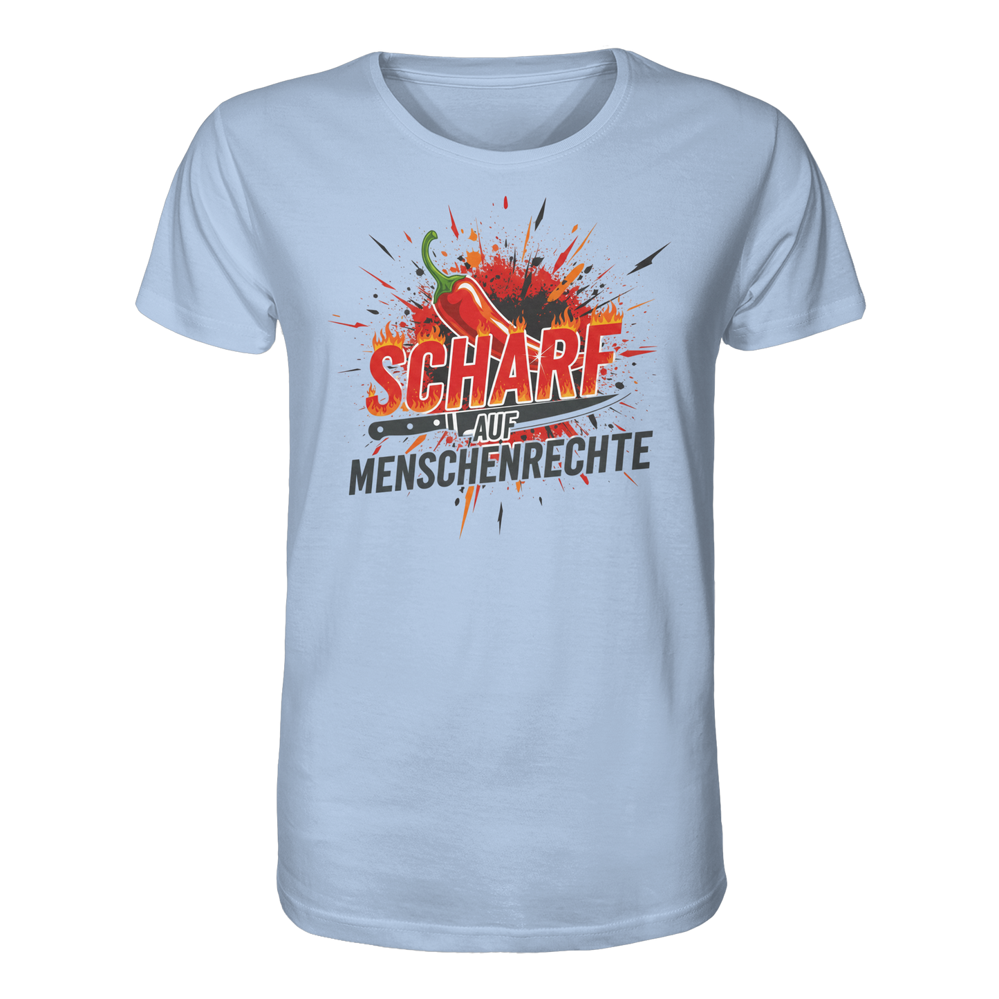 Scharf auf Menschenrechte - Demokratie - Organic Shirt