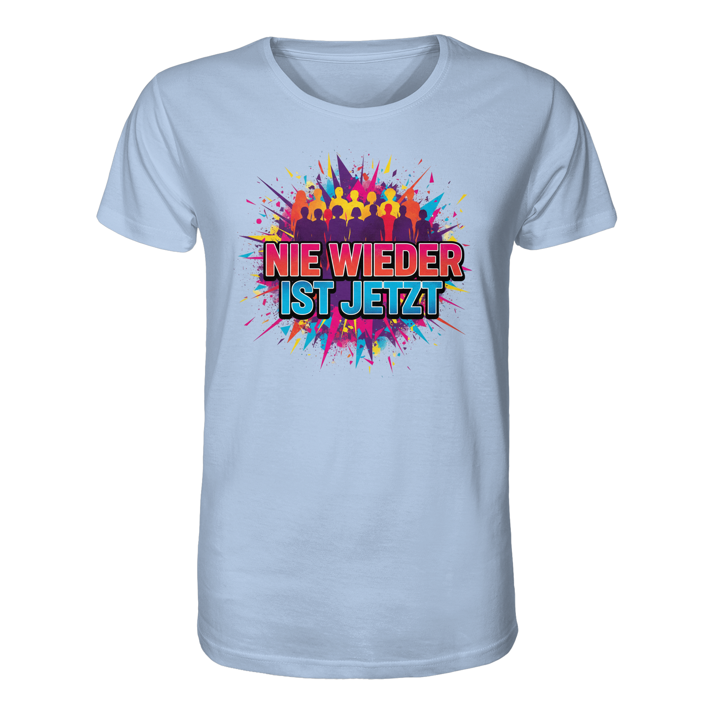 Nie wieder ist jetzt  (bunt) - Demokratie  - Organic Shirt