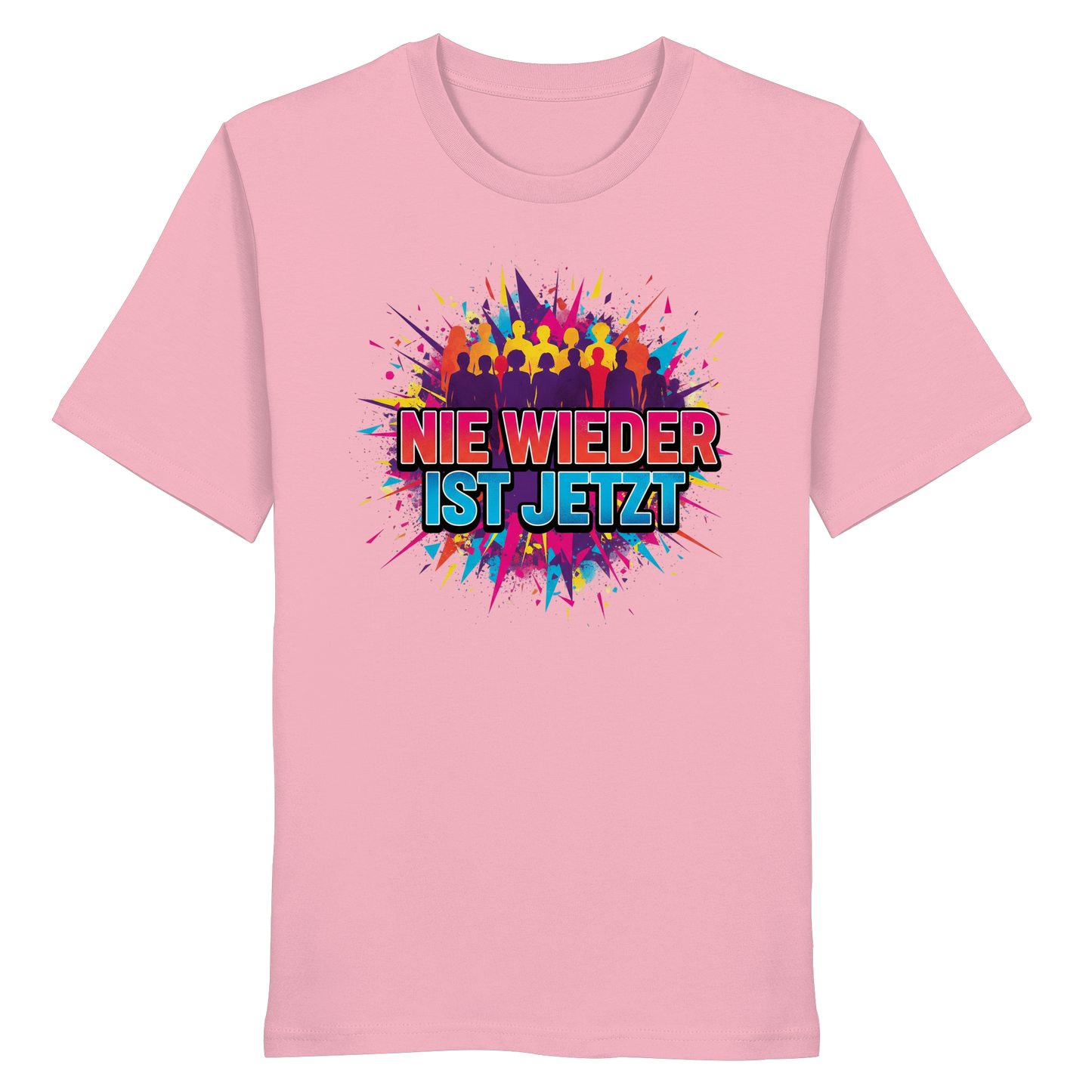 Nie wieder ist jetzt  (bunt) - Demokratie  - Organic Shirt