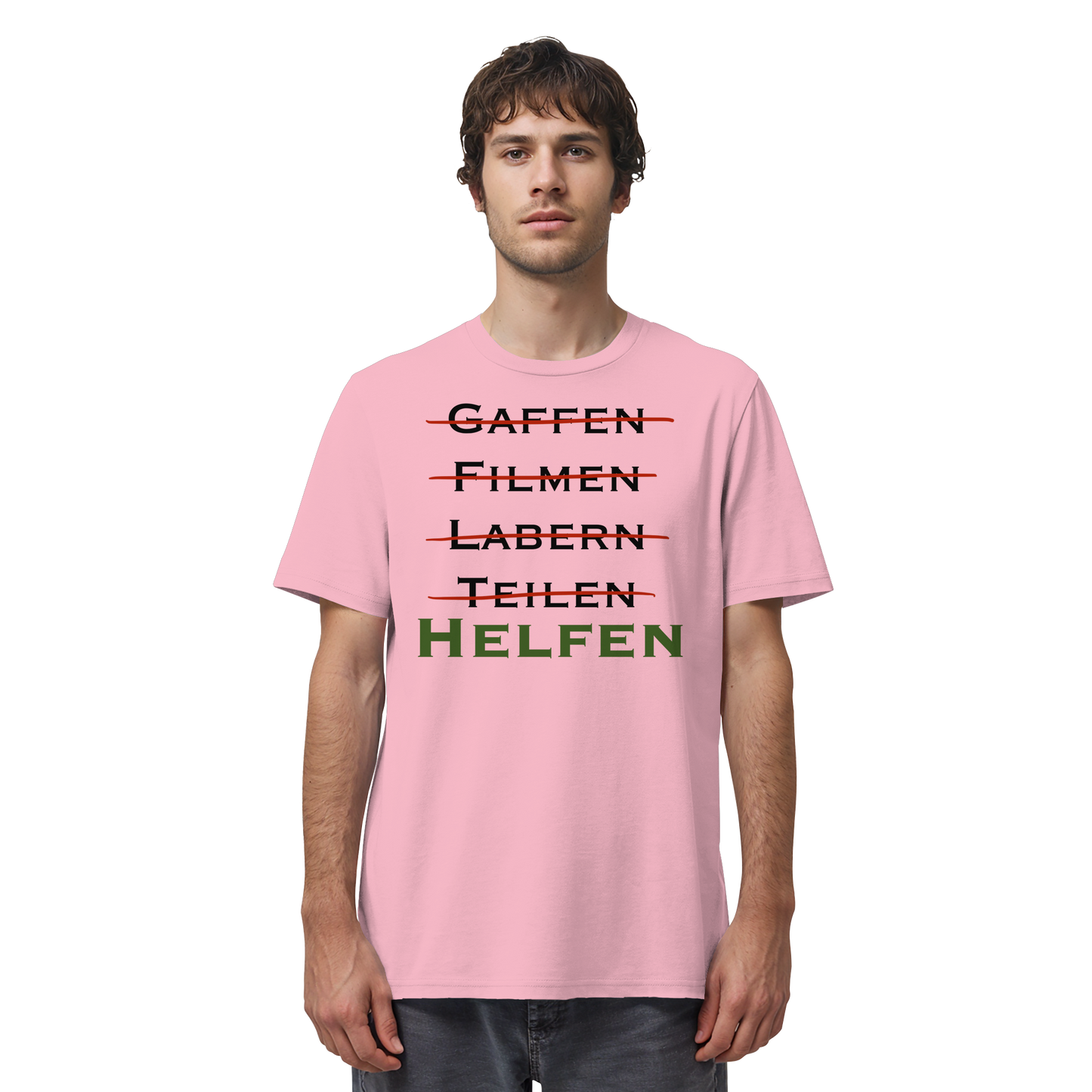 gaffen, filmen, labern, teilen => NEIN! HELFEN - Rettungsdienst - Organic Shirt