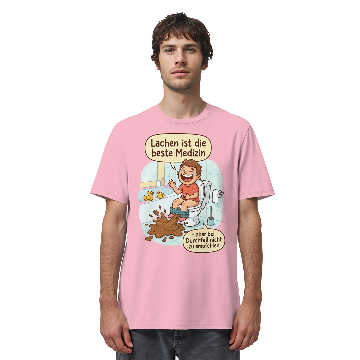Lachen ist die beste Medizin - Medizinhumor - Organic Shirt