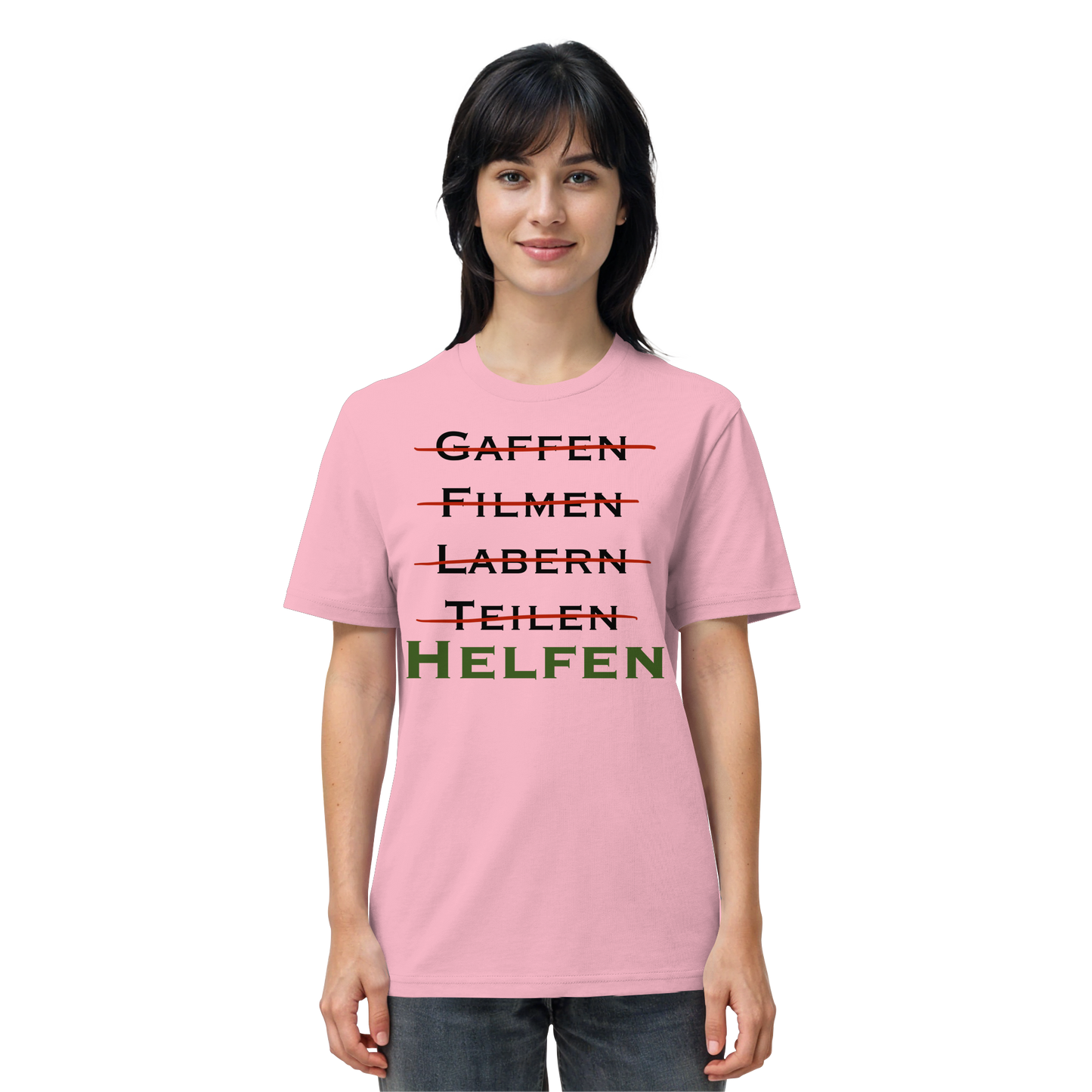 gaffen, filmen, labern, teilen => NEIN! HELFEN - Rettungsdienst - Organic Shirt