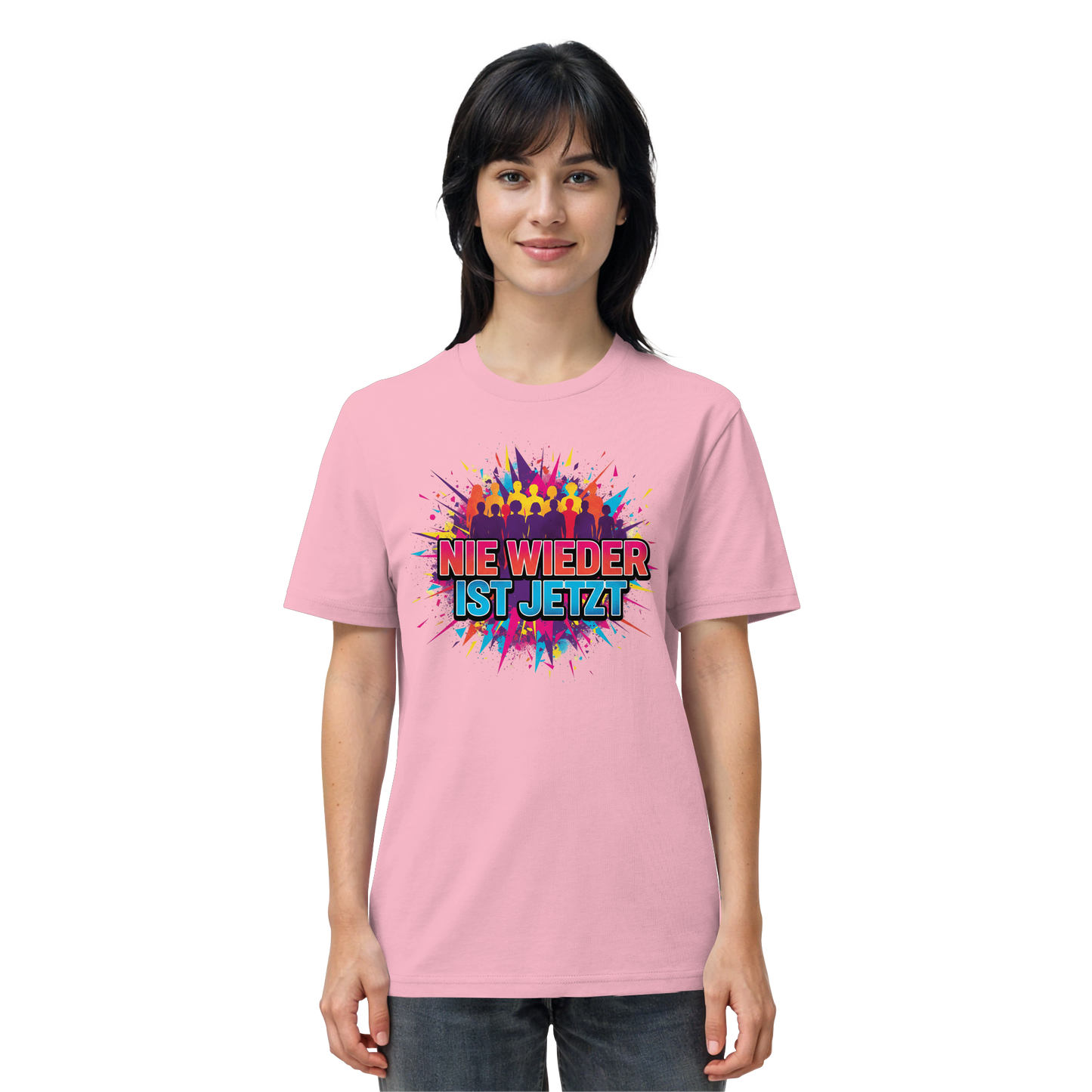 Nie wieder ist jetzt  (bunt) - Demokratie  - Organic Shirt