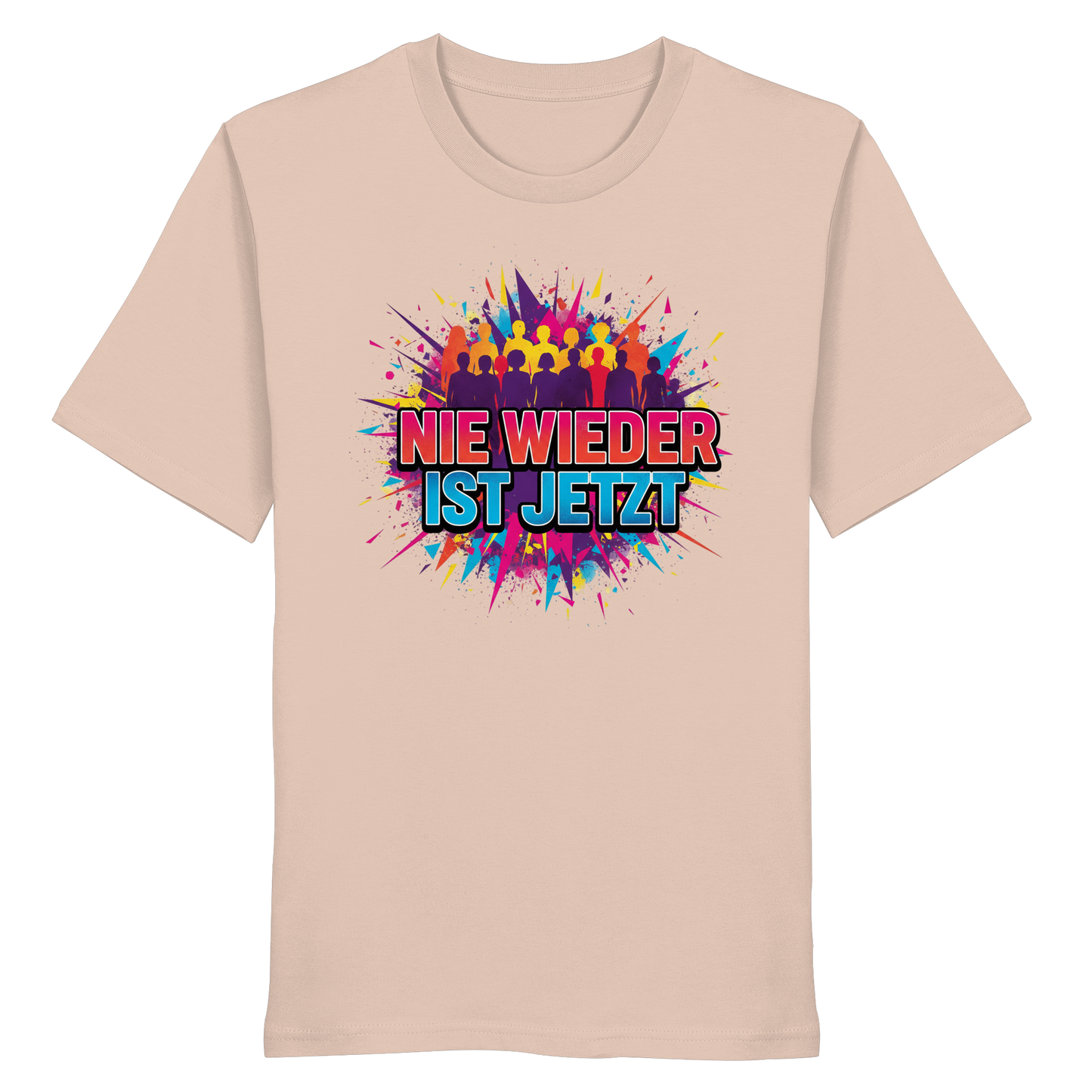 Nie wieder ist jetzt  (bunt) - Demokratie  - Organic Shirt
