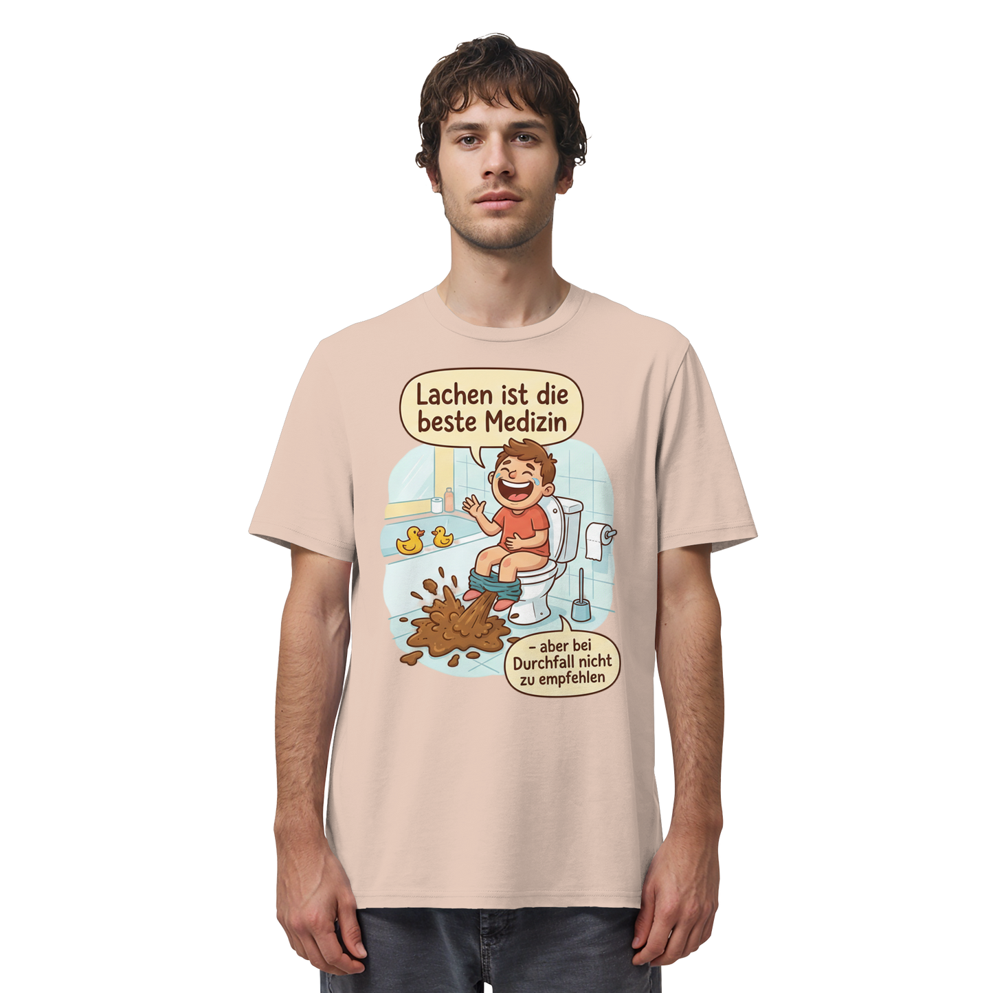 Lachen ist die beste Medizin - Medizinhumor - Organic Shirt