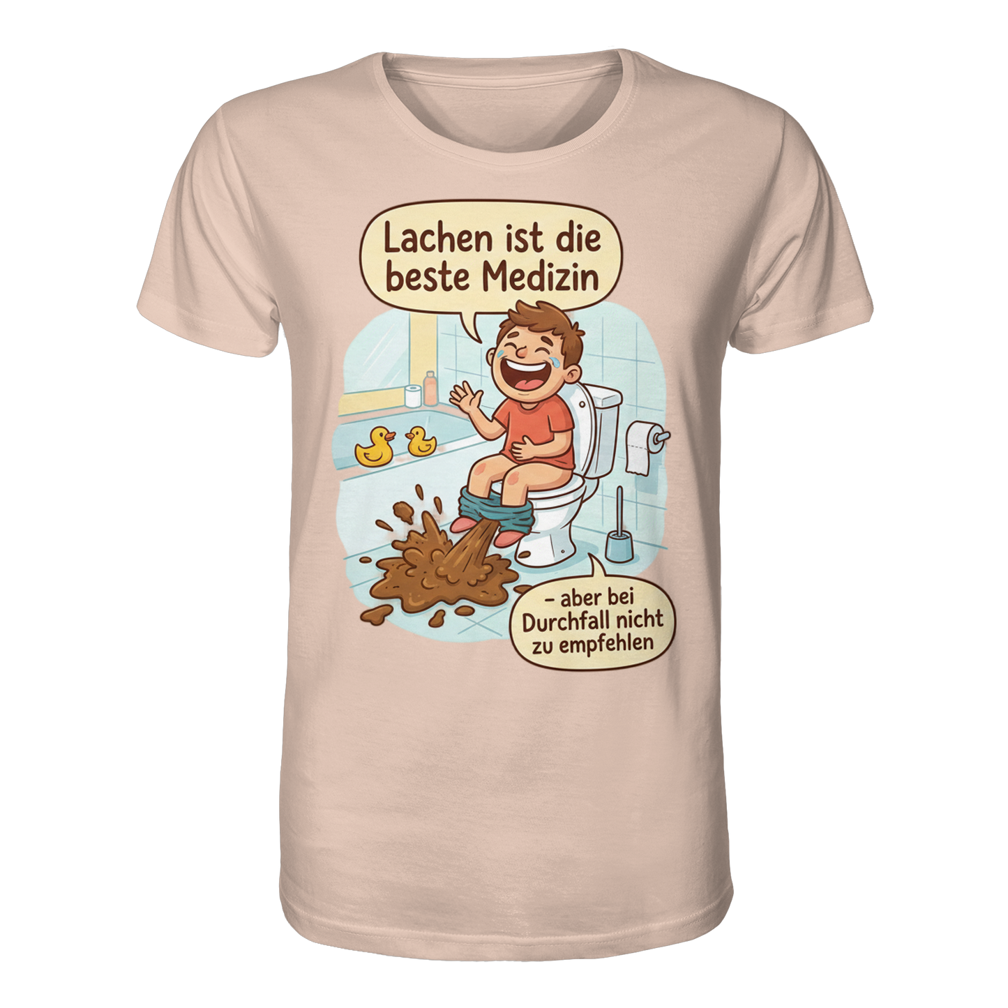 Lachen ist die beste Medizin - Medizinhumor - Organic Shirt