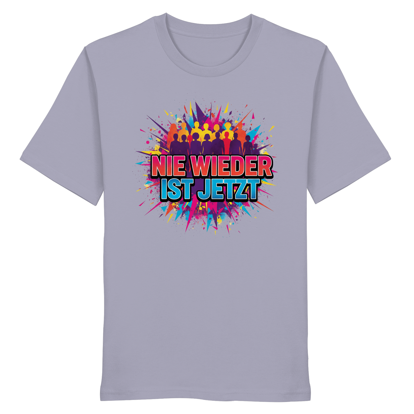 Nie wieder ist jetzt  (bunt) - Demokratie  - Organic Shirt