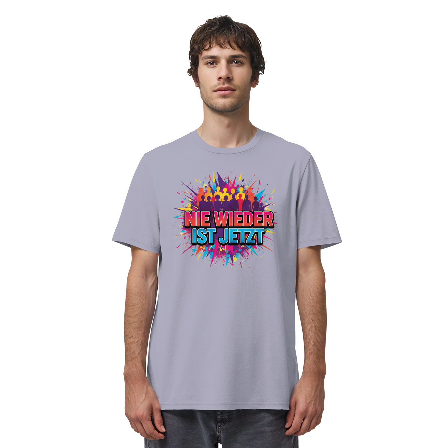 Nie wieder ist jetzt  (bunt) - Demokratie  - Organic Shirt