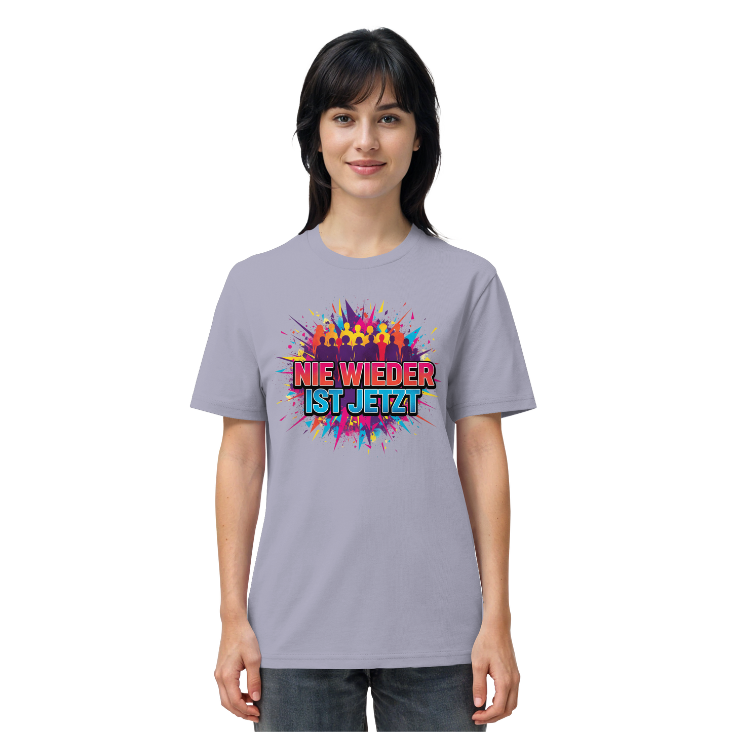 Nie wieder ist jetzt  (bunt) - Demokratie  - Organic Shirt