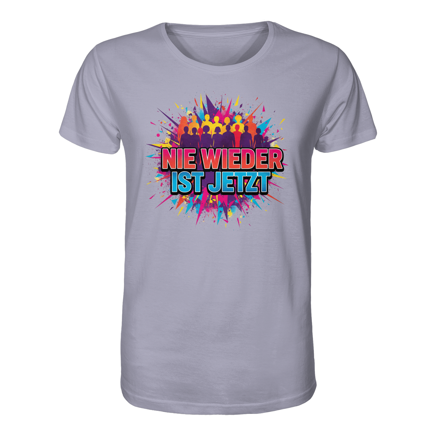 Nie wieder ist jetzt  (bunt) - Demokratie  - Organic Shirt