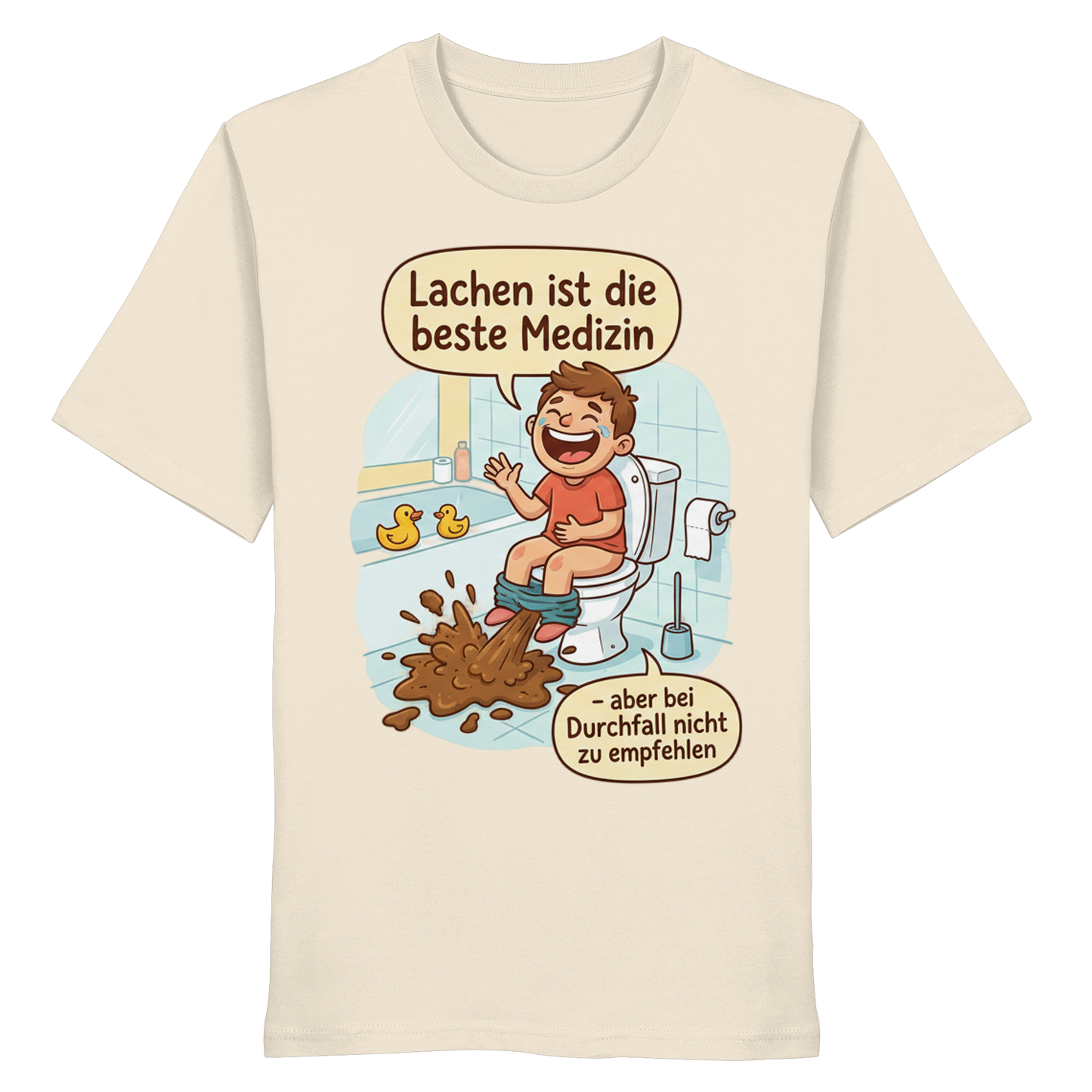 Lachen ist die beste Medizin - Medizinhumor - Organic Shirt