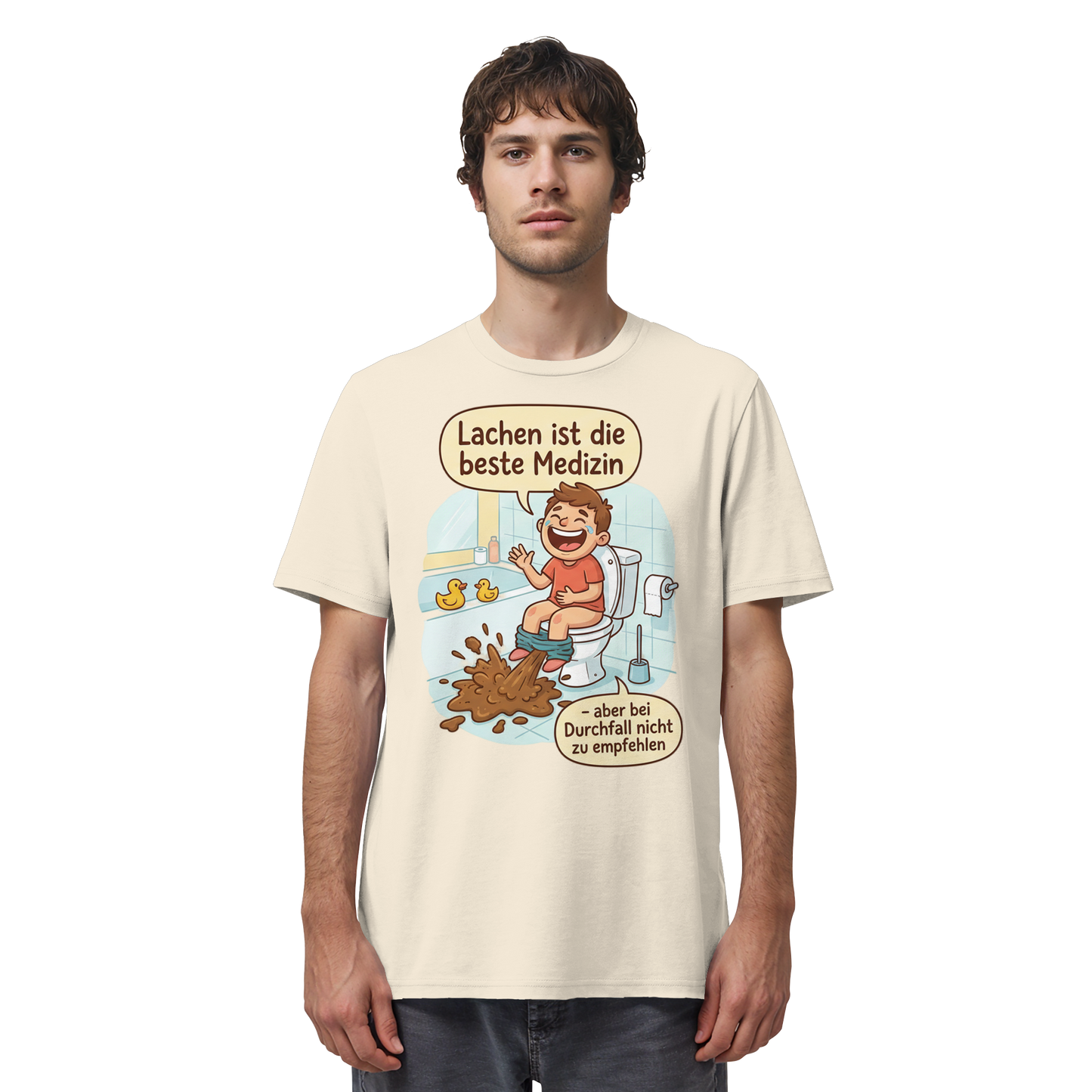Lachen ist die beste Medizin - Medizinhumor - Organic Shirt
