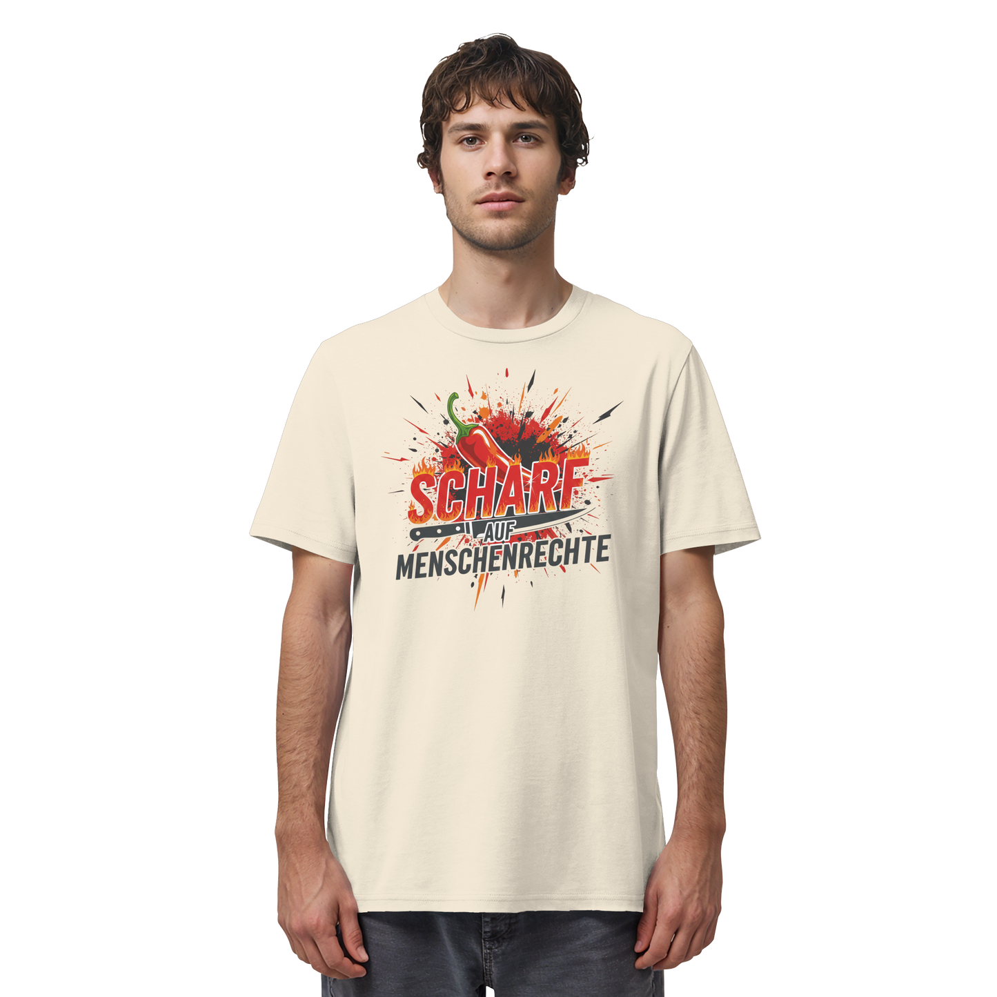 Scharf auf Menschenrechte - Demokratie - Organic Shirt