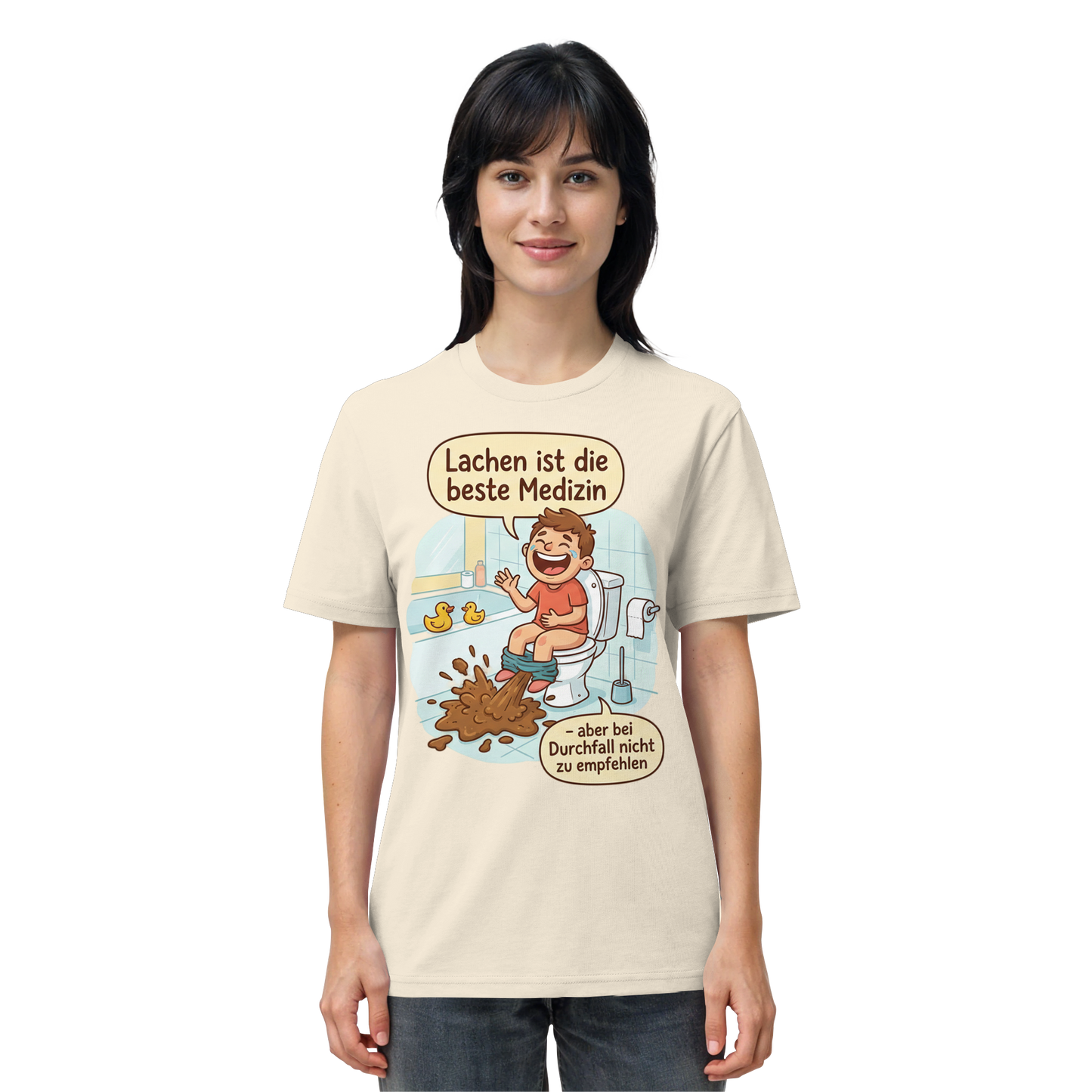 Lachen ist die beste Medizin - Medizinhumor - Organic Shirt