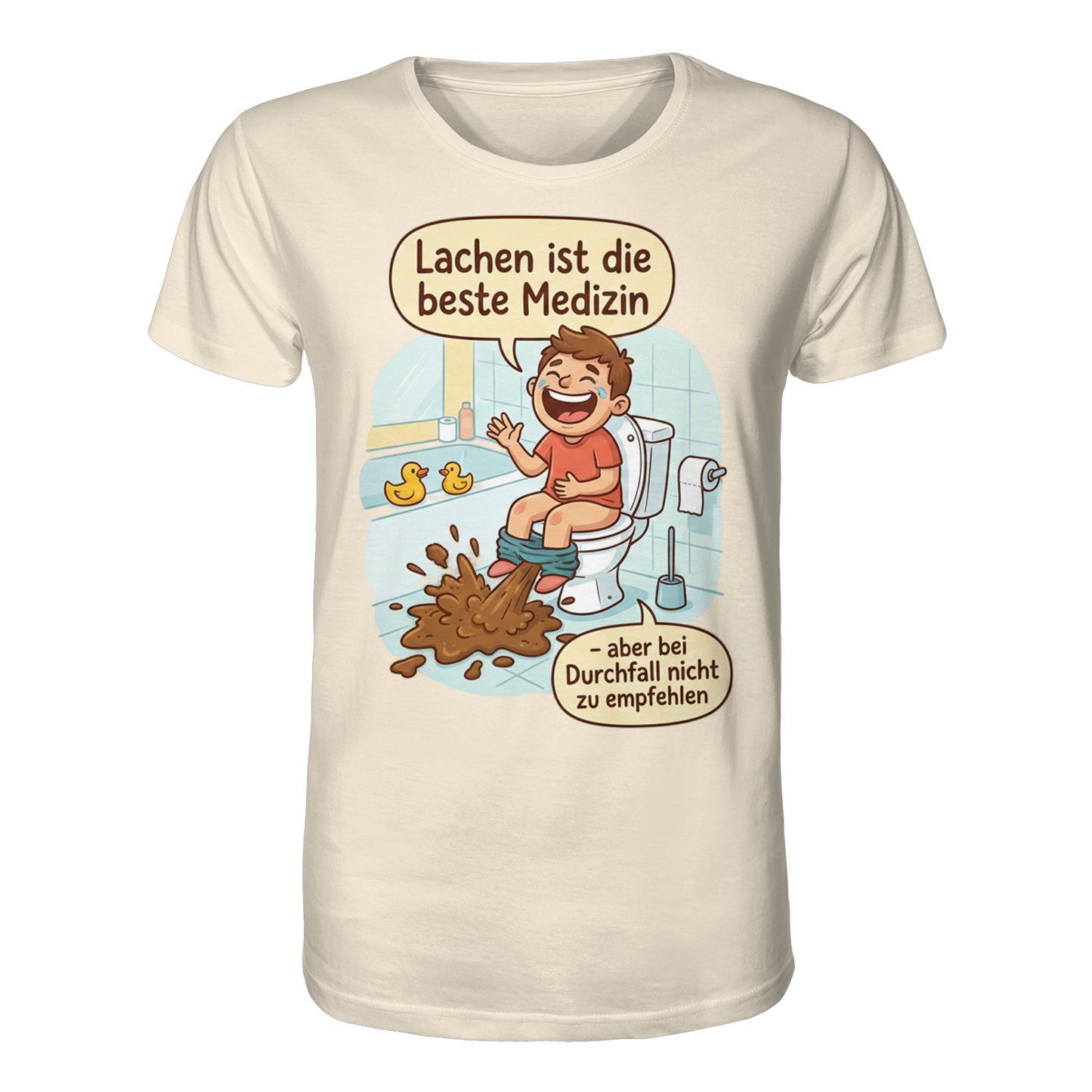 Lachen ist die beste Medizin - Medizinhumor - Organic Shirt