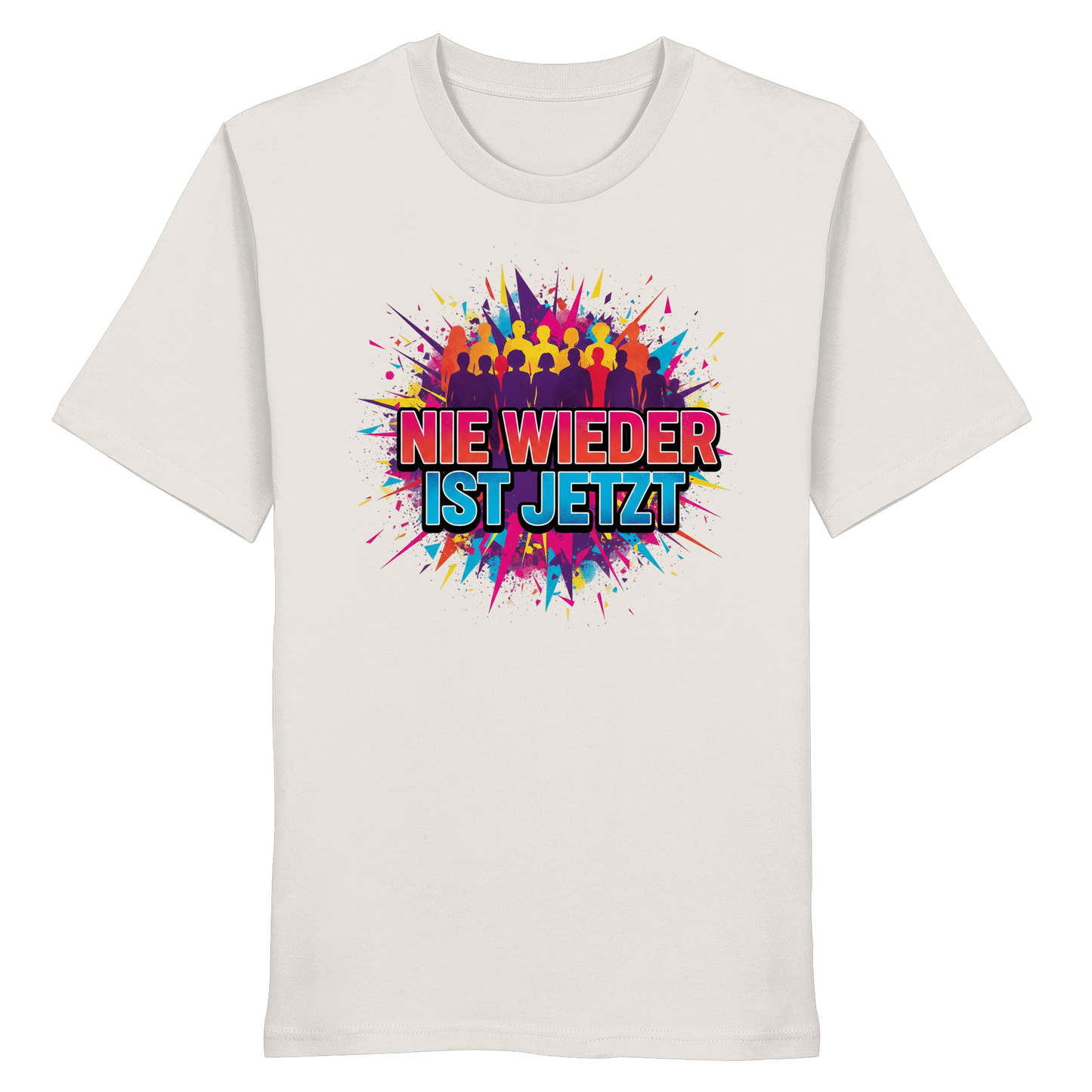 Nie wieder ist jetzt  (bunt) - Demokratie  - Organic Shirt