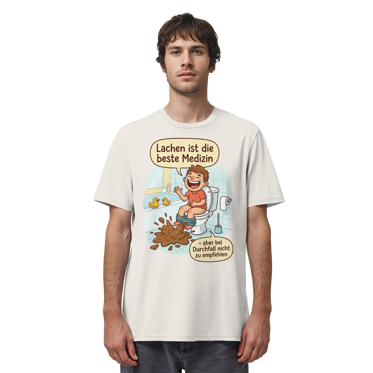 Lachen ist die beste Medizin - Medizinhumor - Organic Shirt