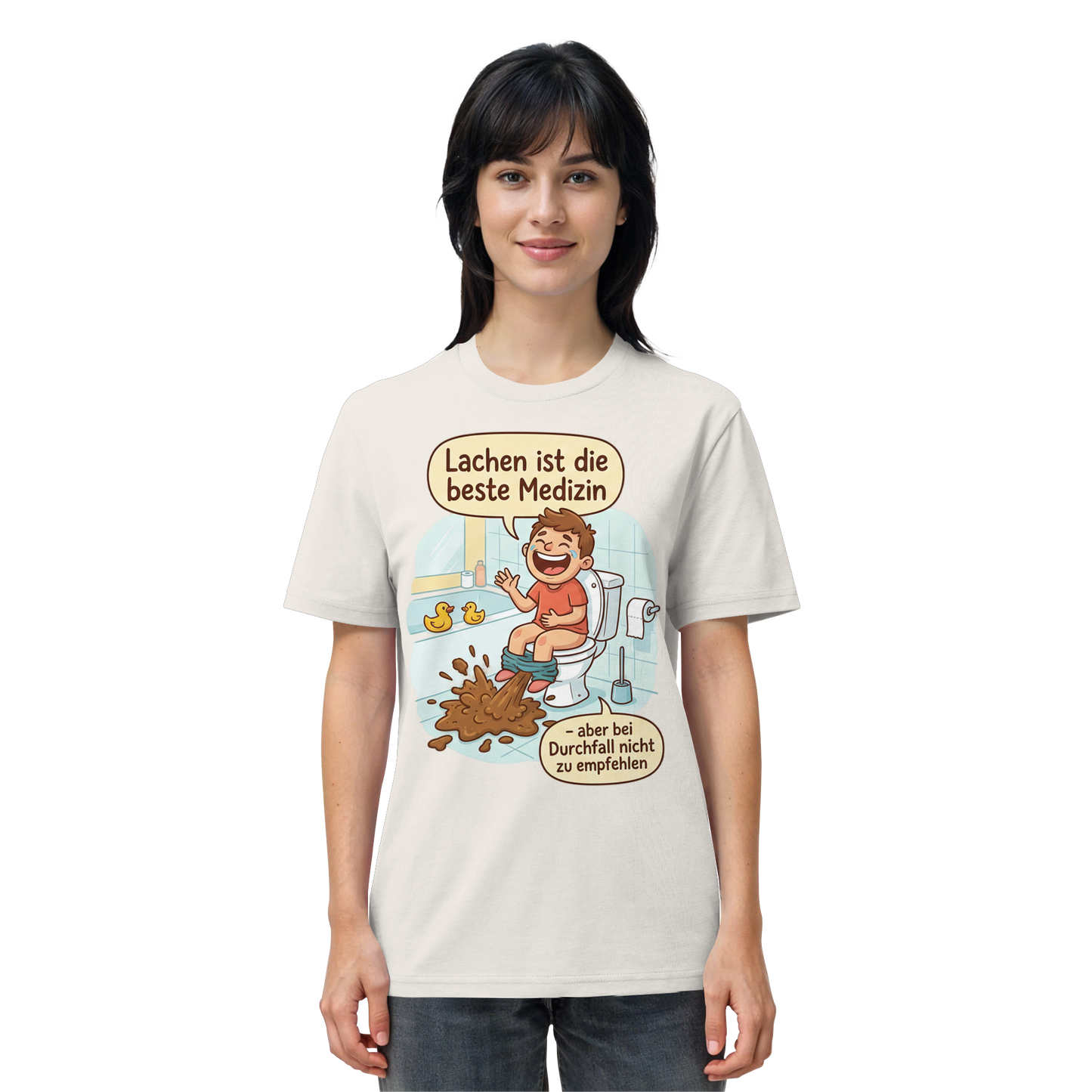 Lachen ist die beste Medizin - Medizinhumor - Organic Shirt