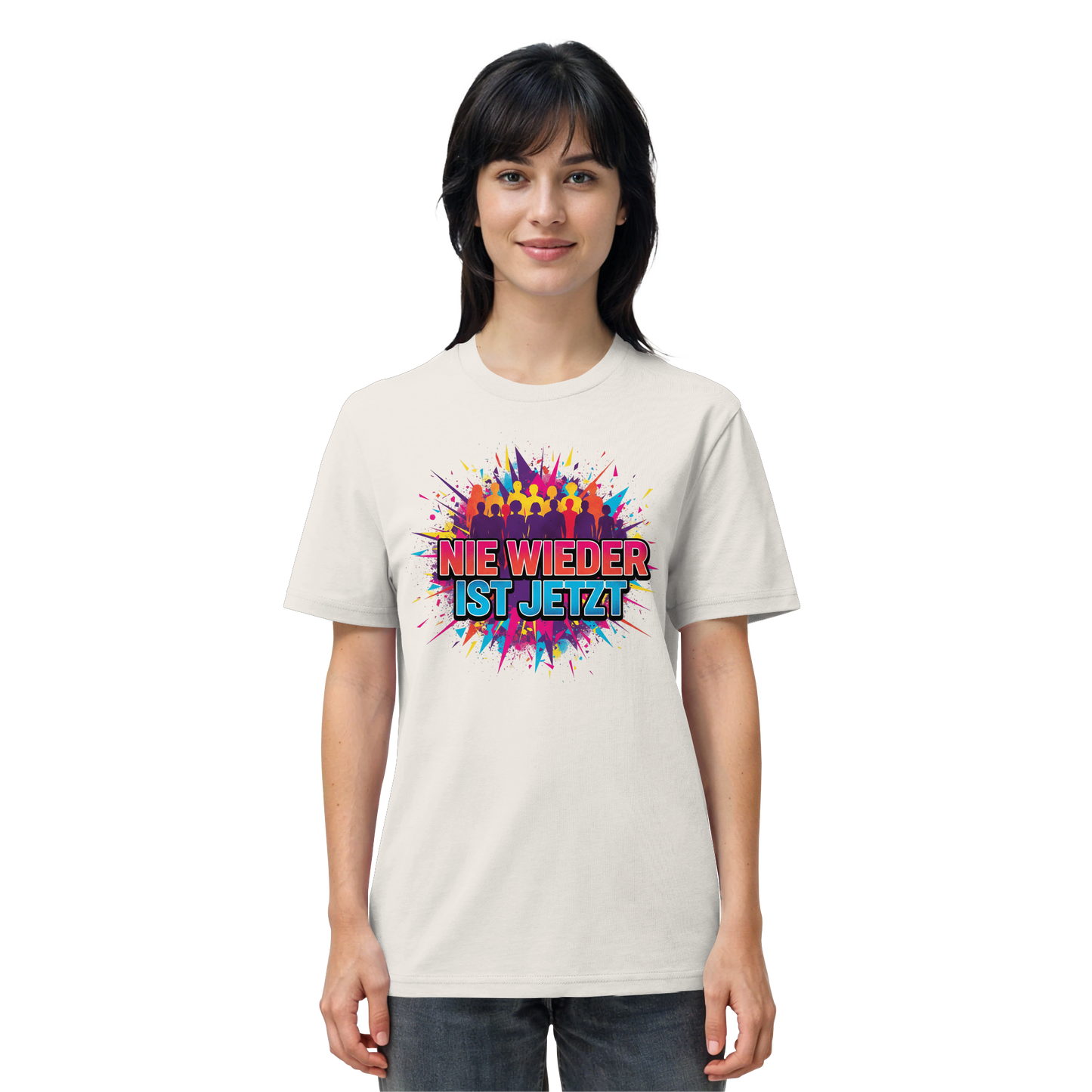 Nie wieder ist jetzt  (bunt) - Demokratie  - Organic Shirt