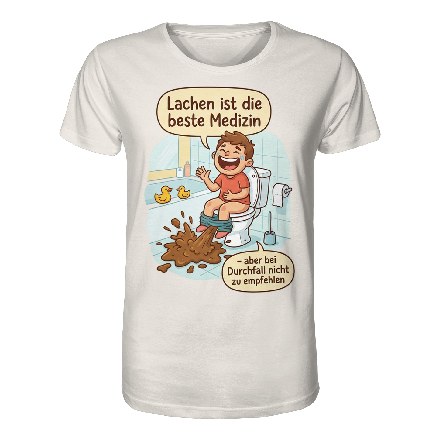 Lachen ist die beste Medizin - Medizinhumor - Organic Shirt