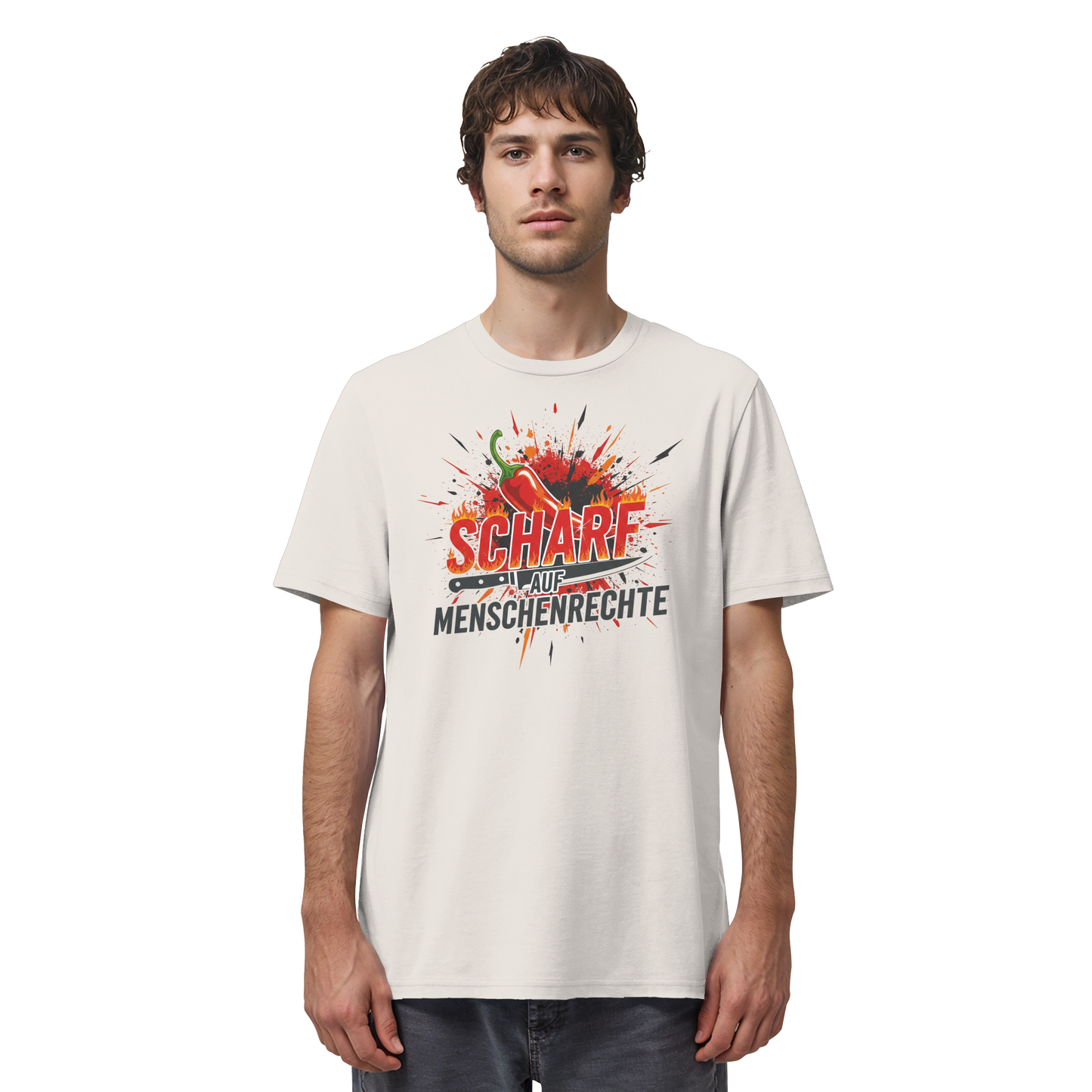 Scharf auf Menschenrechte - Demokratie - Organic Shirt