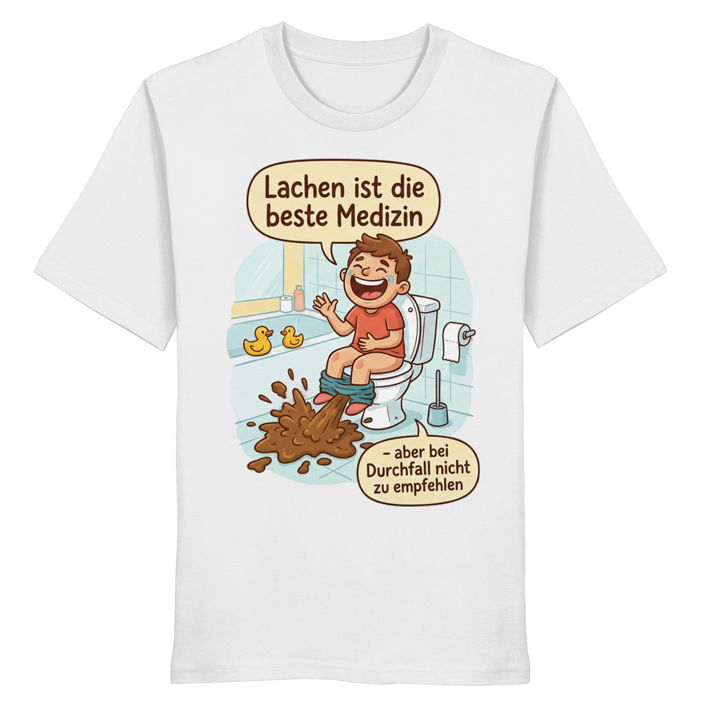 Lachen ist die beste Medizin - Medizinhumor - Organic Shirt