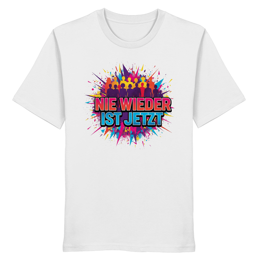 Nie wieder ist jetzt  (bunt) - Demokratie  - Organic Shirt